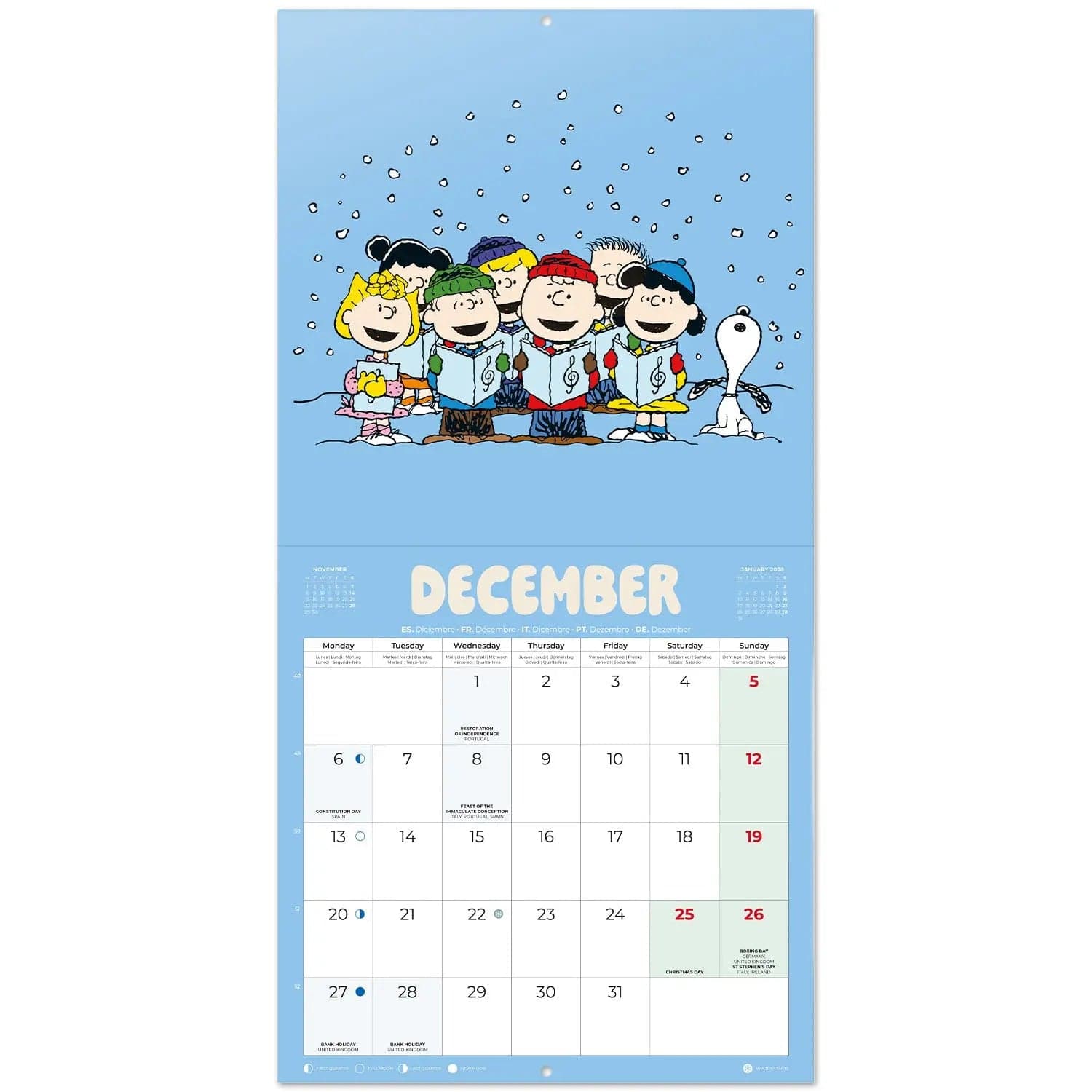 Calendario de pared Snoopy 2027 - 3