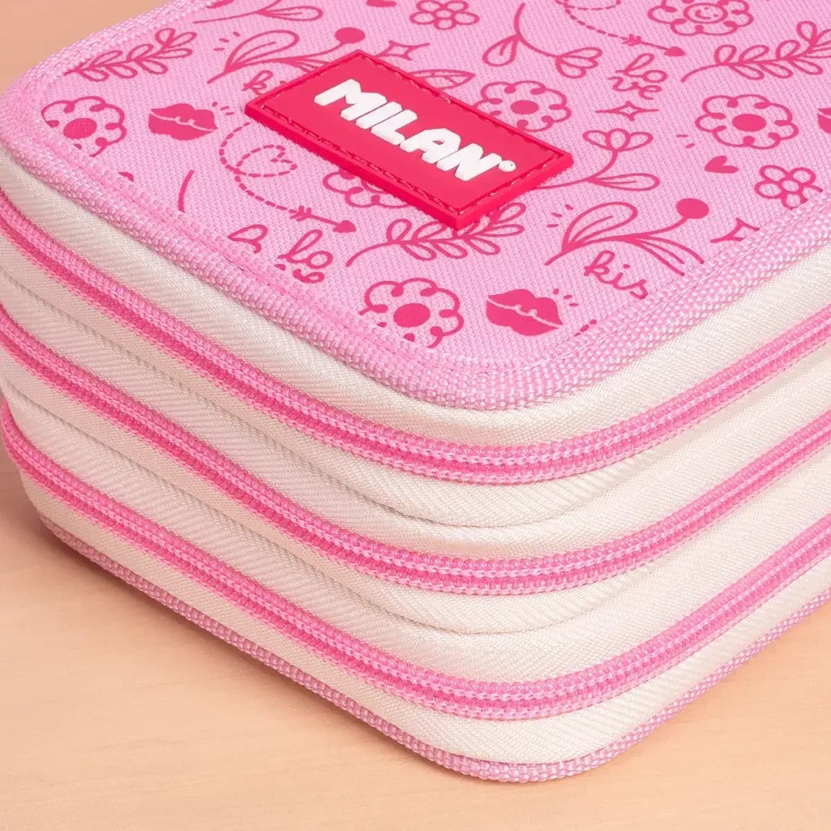 Plumier 3 pisos con contenido FLOWICORNS rosa 5.webp