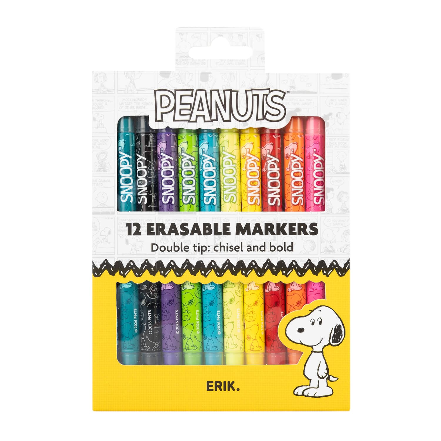 Set de 12 pinceles borrables Snoopy - 7