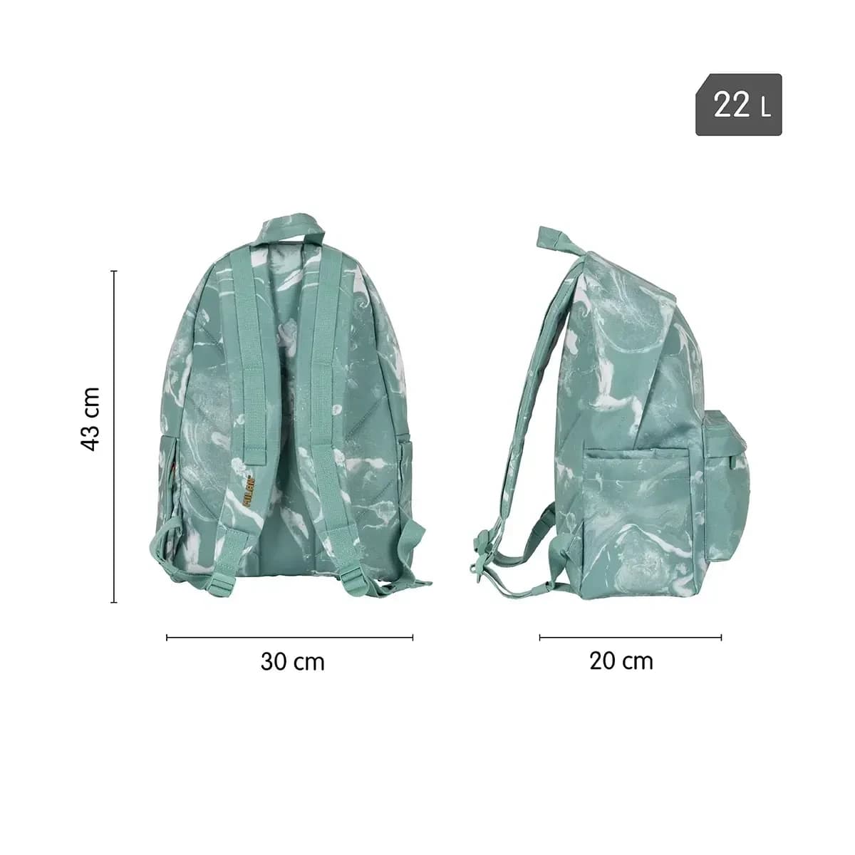 Mochila escolar 22L Lava Verde 3.webp