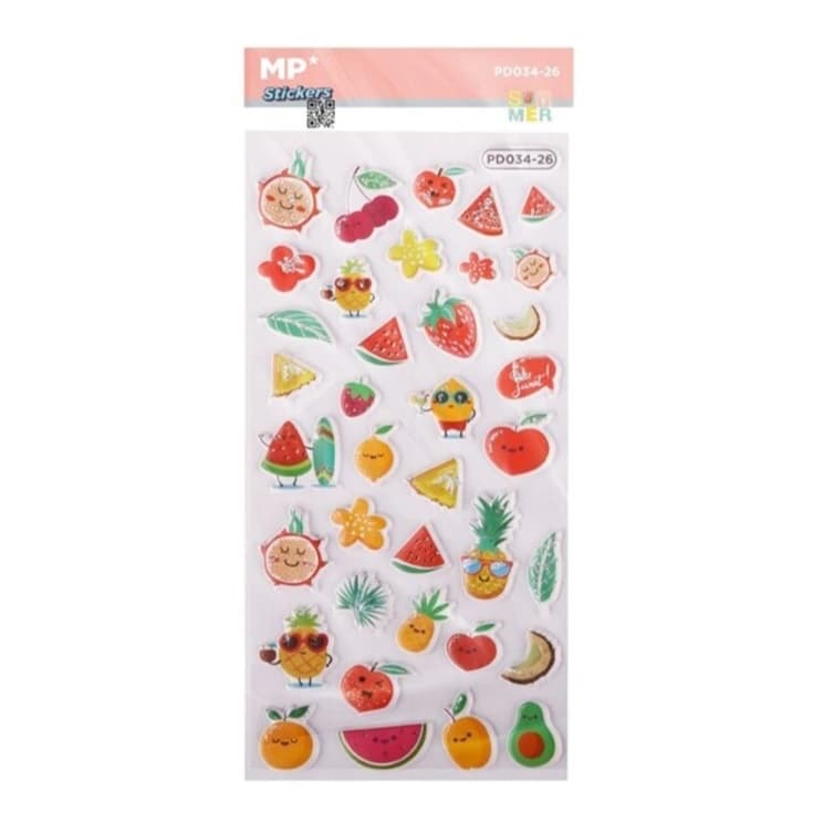 Stickers Relieve Frutas