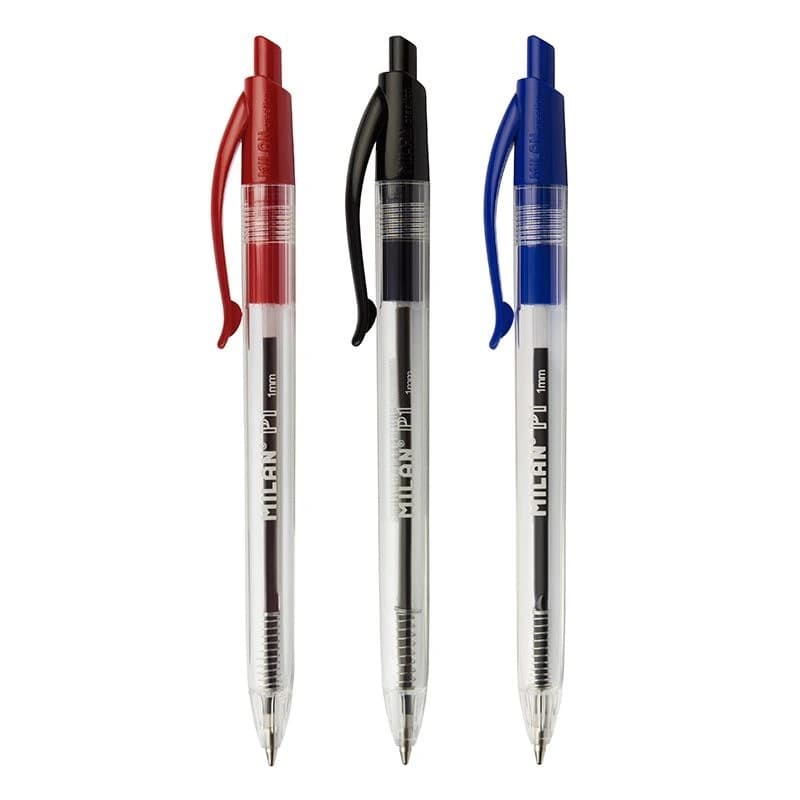 Set de 3 Bolígrafos P1 Transparentes